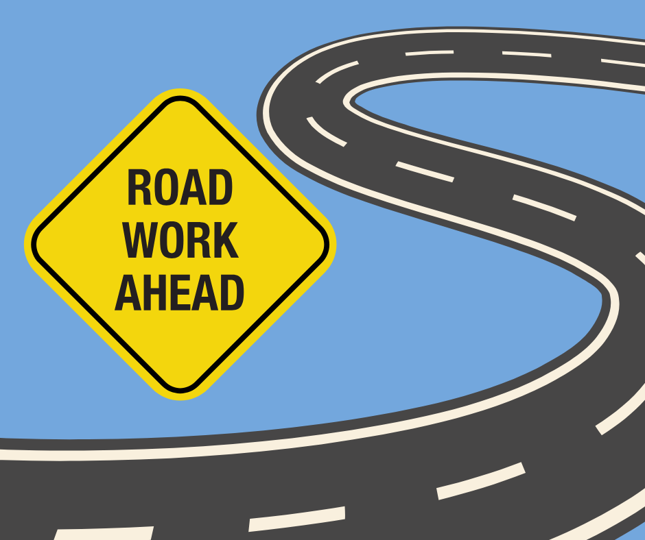 Sign Indicating Road Work