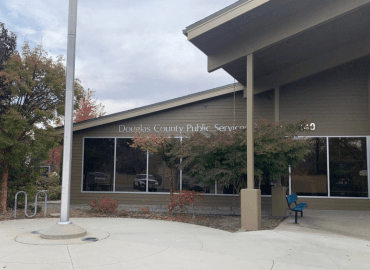 Exterior photo of the Douglas County Public Services Building