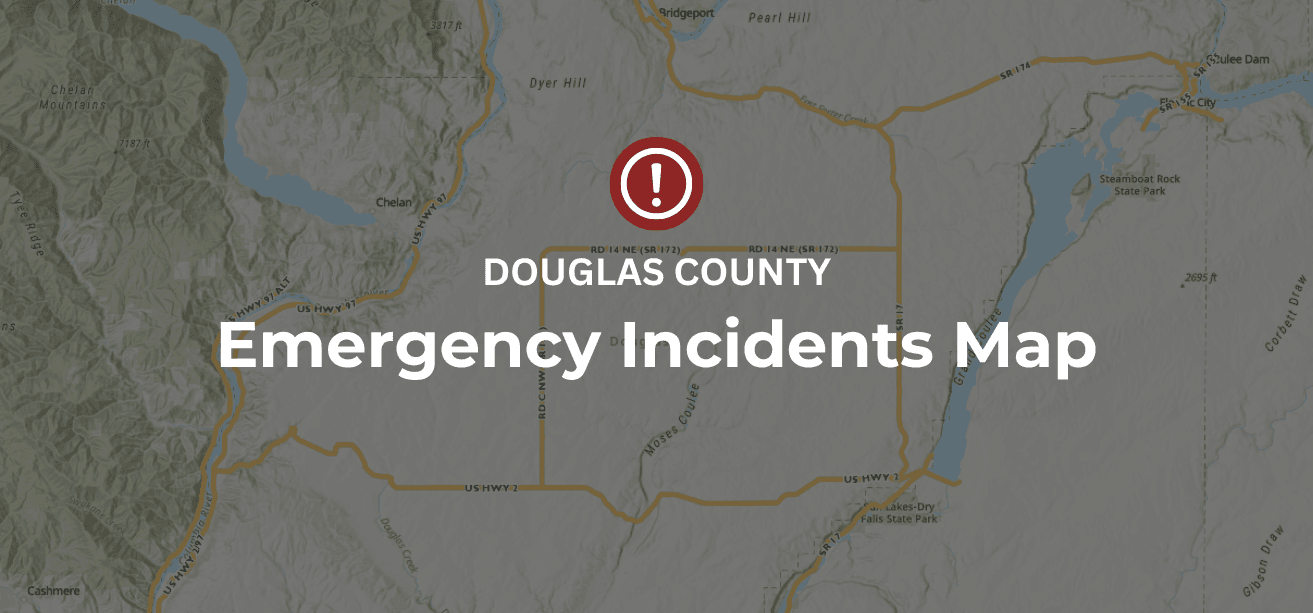 Map screenshot with text "Douglas County Emergency Management Map"