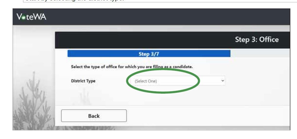 select district type
