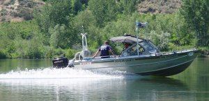 Sheriff Marina Boat on the Water